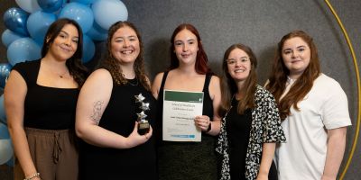 Students from Leeds University Nursing Society at the School of Healthcare celebration event and awards ceremony