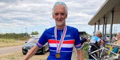 man cycling