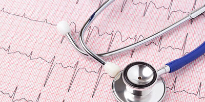 stethoscope, ecg print out