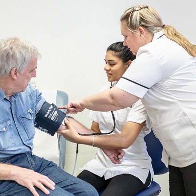 blood pressure monitoring is a core part of a cardiac physiologist's role and we train our students in this and several other proceedures