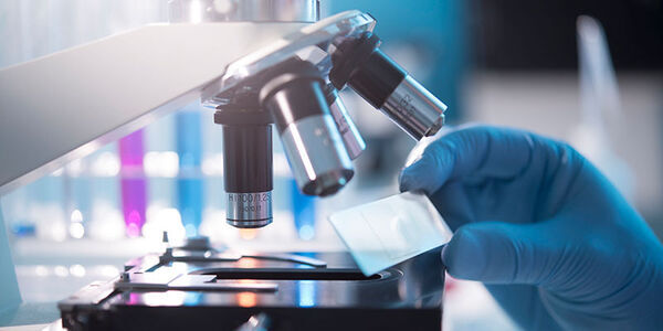 microscope representing our facilities for medicine and health