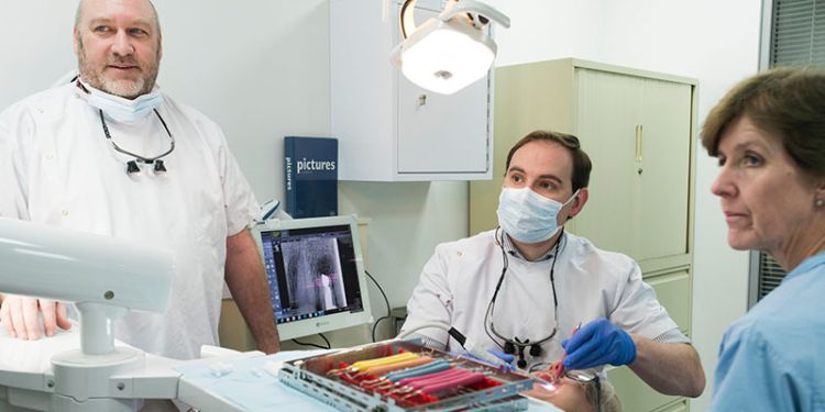 Clinical facilities at the School of Dentistry at the University of Leeds.