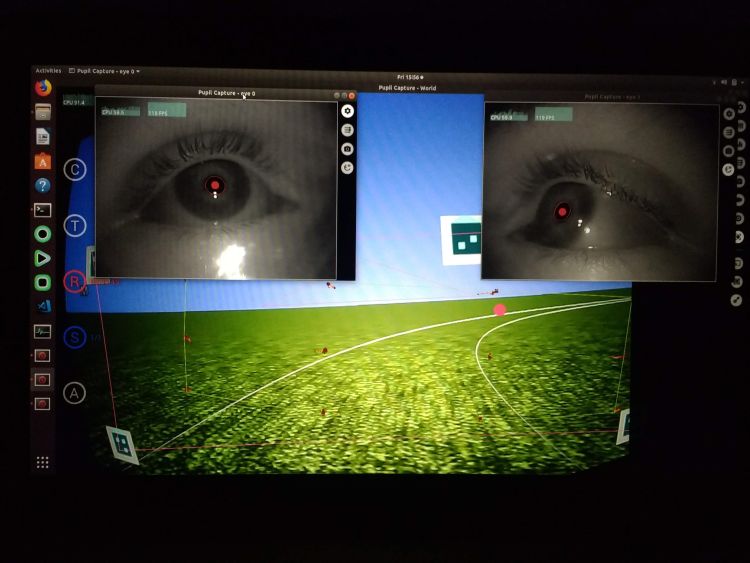 Pupil-labs wearable eye-tracker