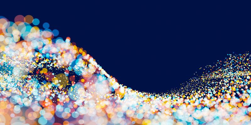 Abstract image representing research and innovation at the University of Leeds